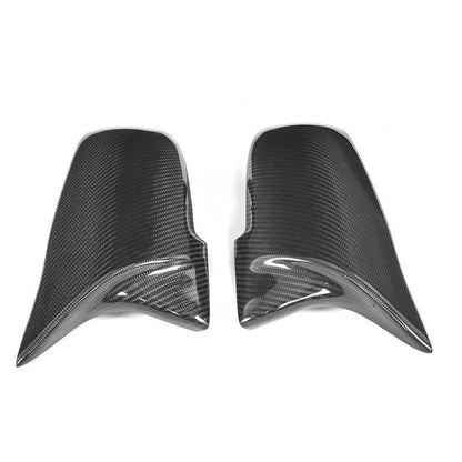 F30 F32 F22 F87 Carbon Fiber M Style Mirror Caps top view