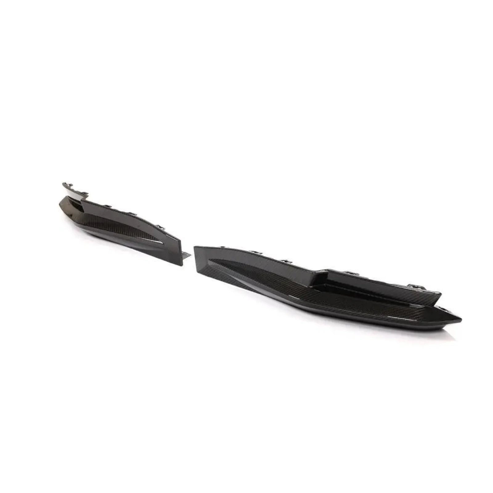 G82 M4 OE Style Carbon Fiber Rear Bumper Side Splitters Side View