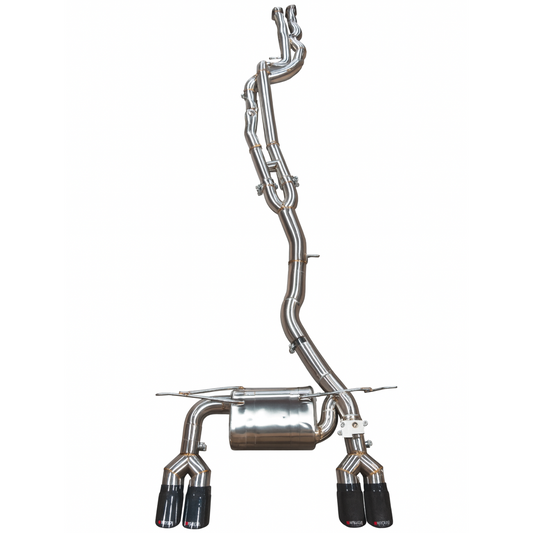 Valvetronic Equal Length Valve Exhaust for 2015-2018 BMW F80 M3 - complete system view