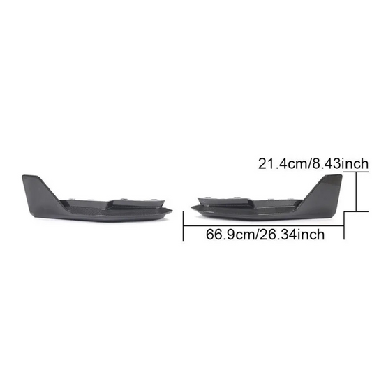 BMW G80 M3 & G82 M4 Carbon Fiber Rear Bumper Splitters (2021+)