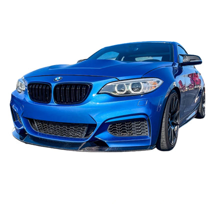 BMW F22 2 Series M Sport Carbon Fiber Front Lip Spoiler