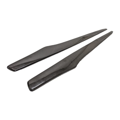 BMW G20 3 Series V-Style Carbon Fiber Side Skirt Extensions
