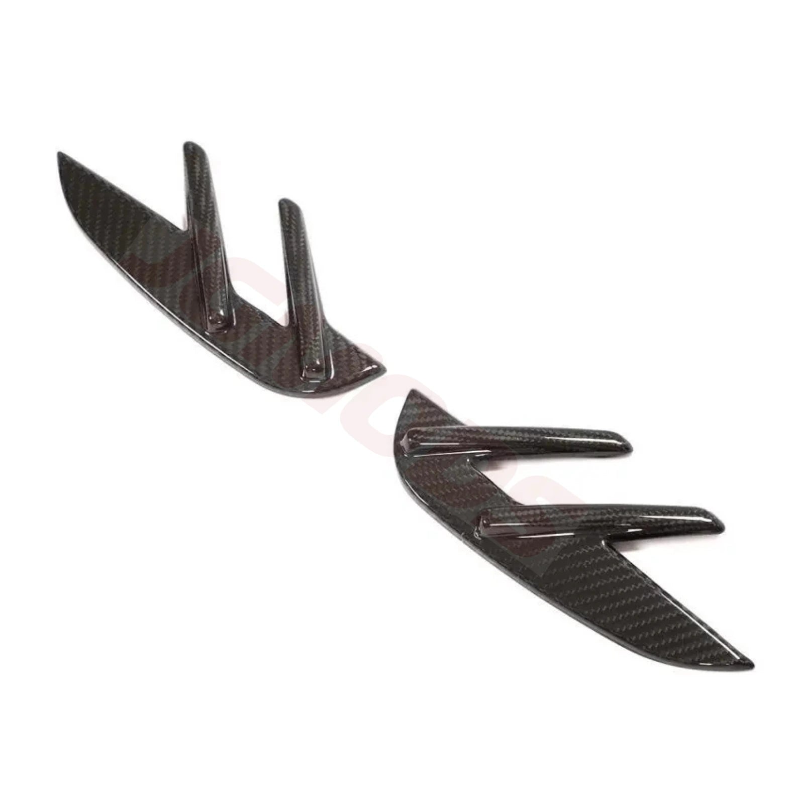 BMW G82 & G83 M4 Carbon Fiber Fender Vent Trims (2021–2025) Angled View