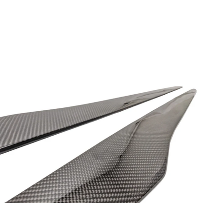 BMW G20 3 Series V-Style Carbon Fiber Side Skirt Extensions