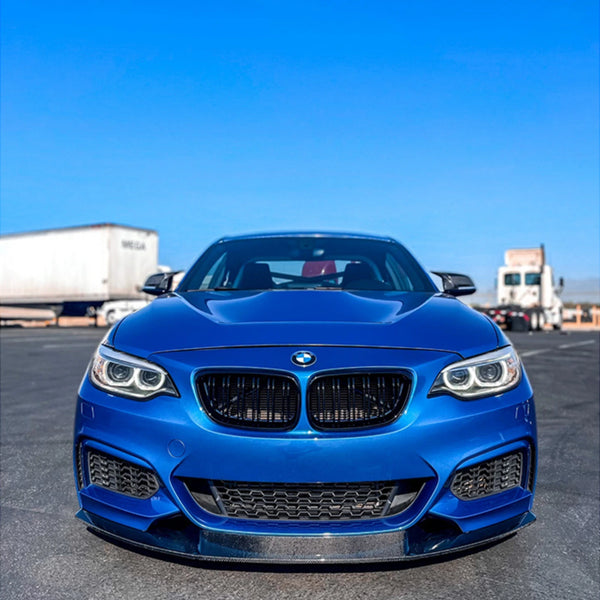 BMW F22 2 Series M Sport Carbon Fiber Front Lip Spoiler