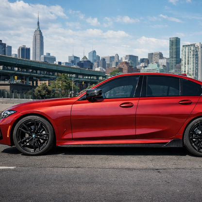 BMW G20 M Sport DTM Style Carbon Fiber Side Skirt Extensions