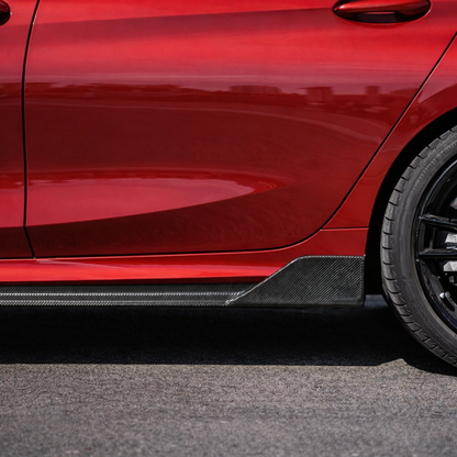 BMW G20 M Sport DTM Style Carbon Fiber Side Skirt Extensions
