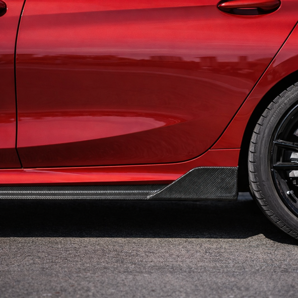 BMW G20 M Sport DTM Style Carbon Fiber Side Skirt Extensions