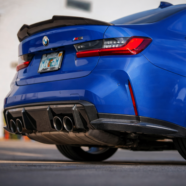 BMW G82 M4 Carbon Fiber Rear Bumper Splitters