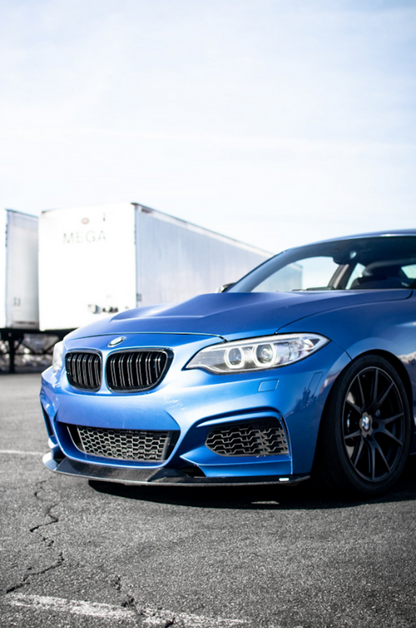 BMW F22 2 Series M Sport Carbon Fiber Front Lip Spoiler