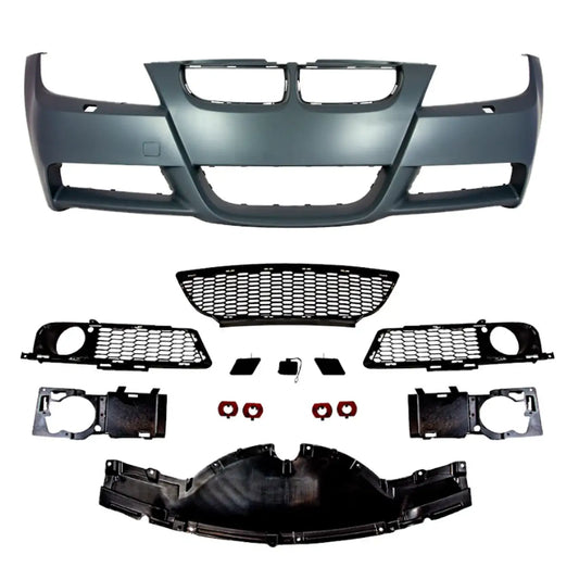 BMW E90 MTech Style Front Bumper Pre LCI - BMW 3 SERIES Exterior Upgrade by JGMODS