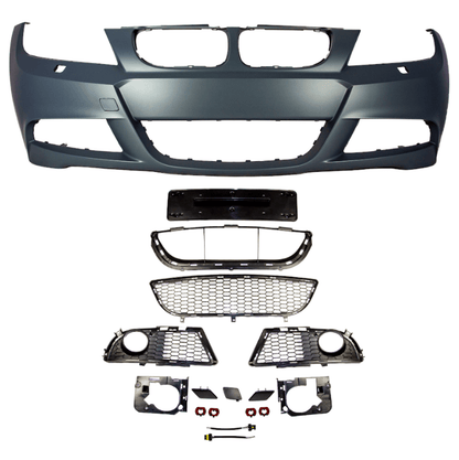 BMW E90 LCI M Tech Style Front Bumper (2009–2011) - JGMODS - Exterior