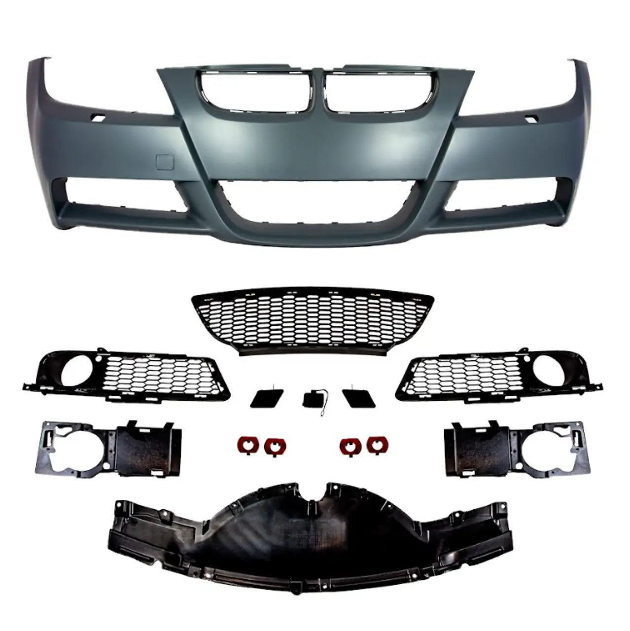 BMW E90 Pre - LCI M Tech Style Front Bumper (2006–2008) - JGMODS - Exterior