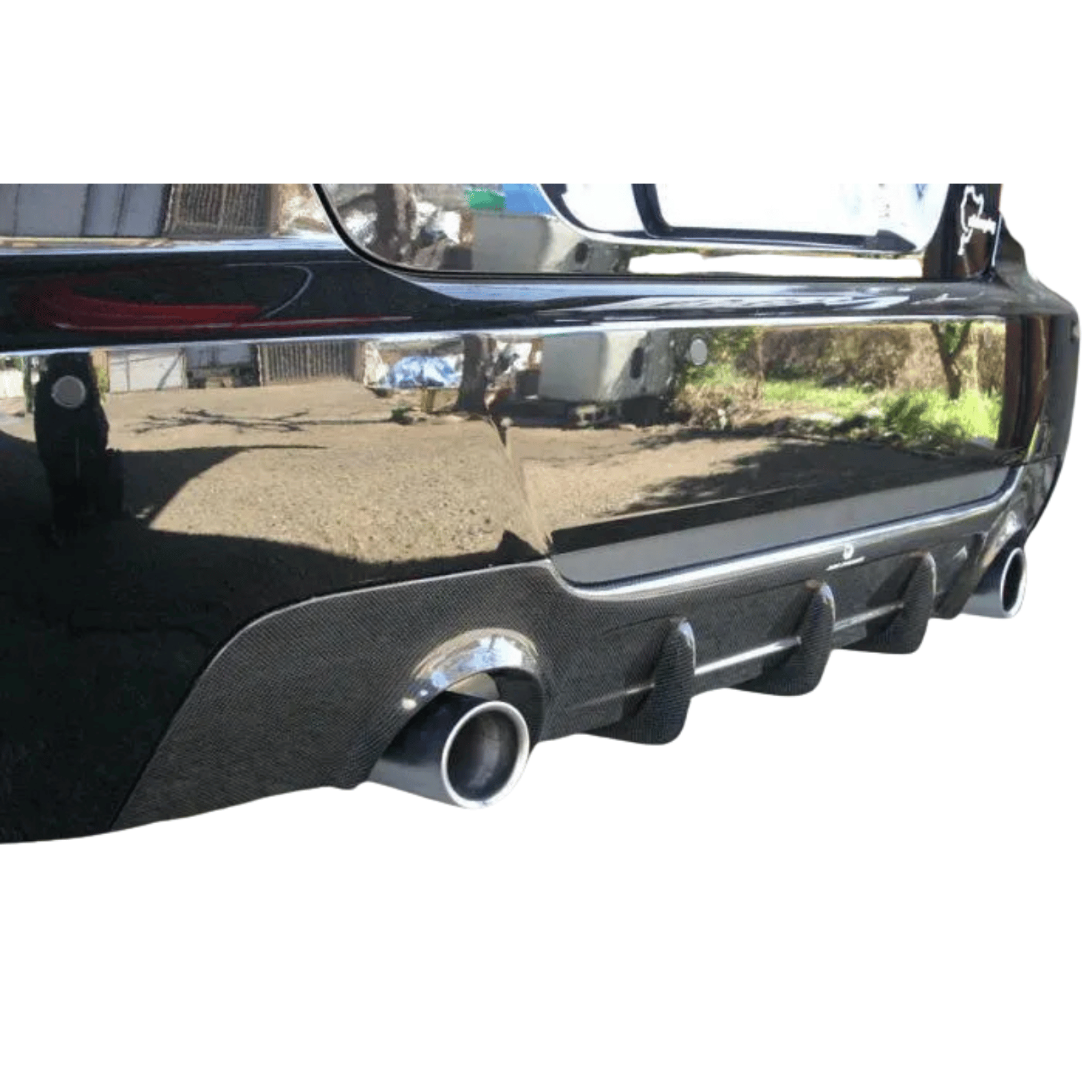 BMW E92 Performance Style Carbon Fiber Rear Diffuser – Dual Outlet (2007–2013) - JGMODS - Exterior