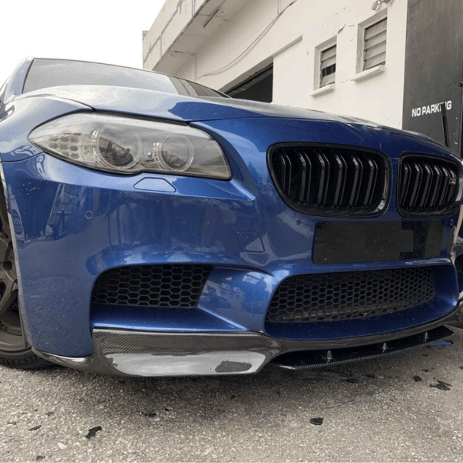 BMW F10 M5 V Style Carbon Fiber Front Lip (2012–2016) - JGMODS - Exterior