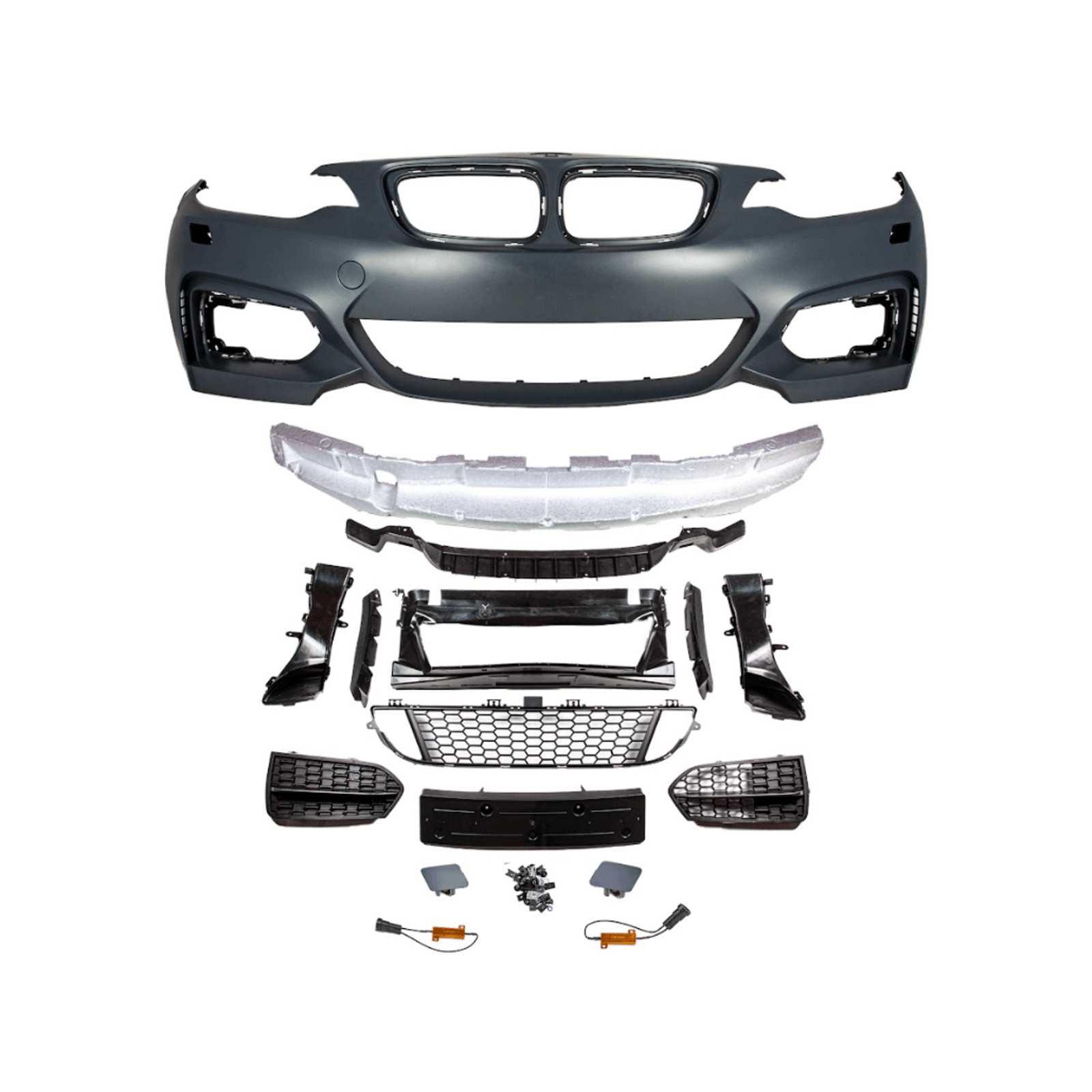 BMW F22 228i M235i M240i M Sport Style Front Bumper - JGMODS - Exterior