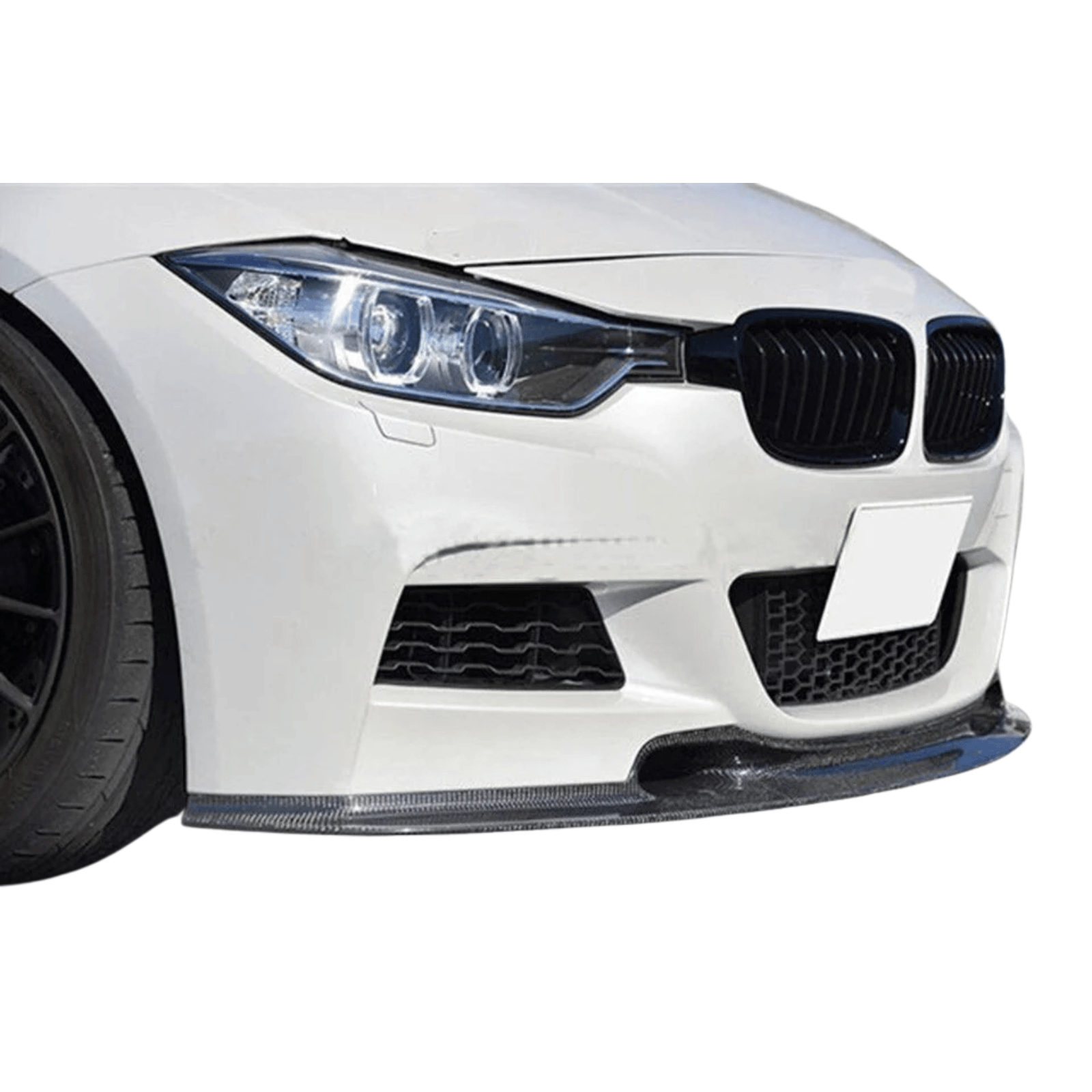 BMW F30 M Tech Varis Style Carbon Fiber Front Lip (2012–2018) - JGMODS - Exterior
