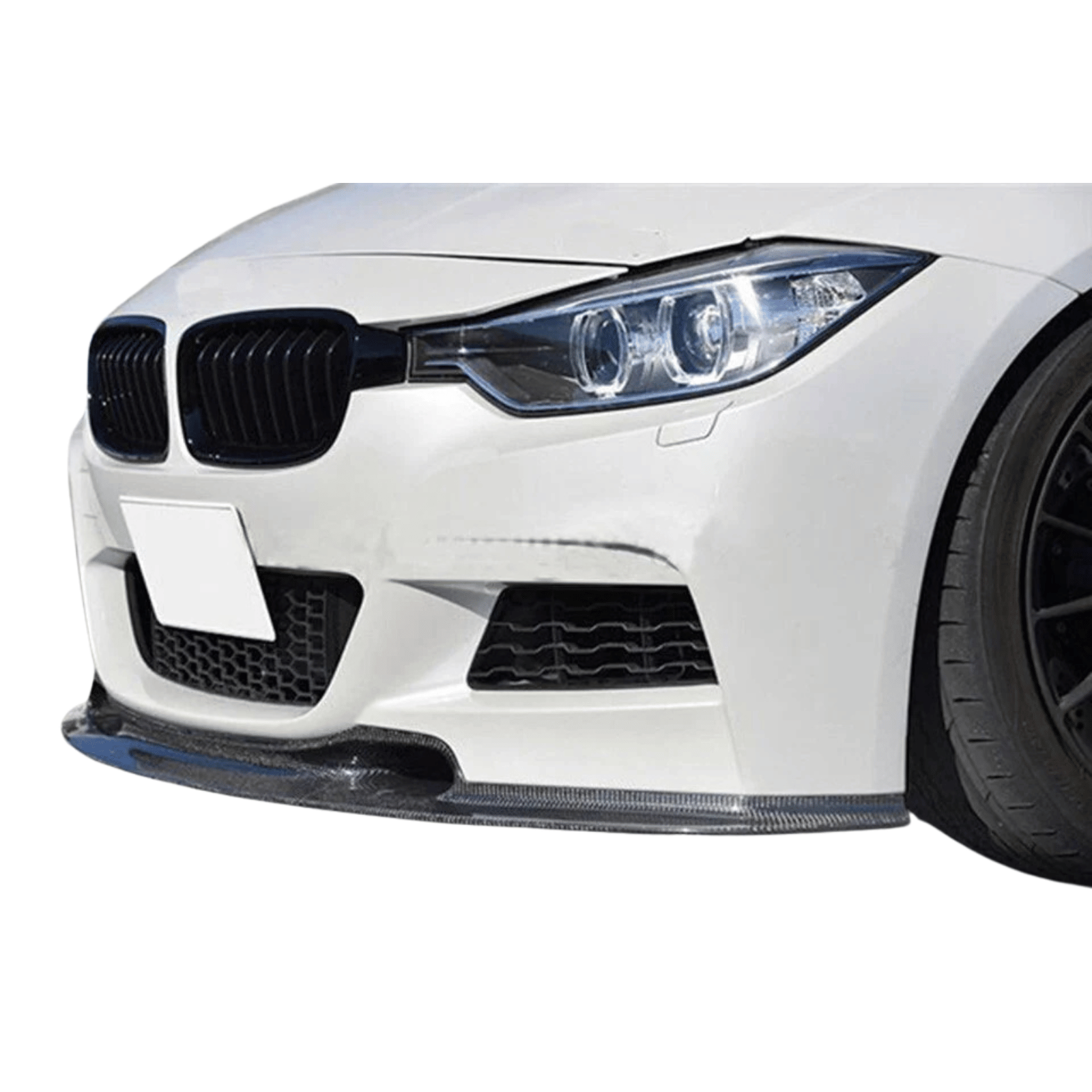 BMW F30 M Tech Varis Style Carbon Fiber Front Lip (2012–2018) - JGMODS - Exterior