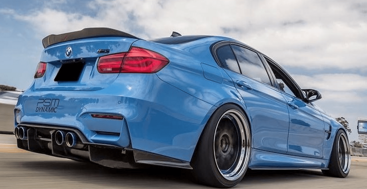 BMW F80 M3 & F30 3 Series PSM Style High Kick Carbon Fiber Trunk Spoiler (2012–2019) - JGMODS - Exterior