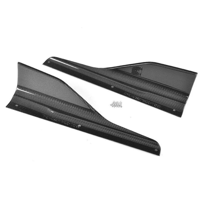 BMW F87 M2 Carbon Fiber Side Skirt Wing Extensions (2016–2021) - JGMODS - Exterior