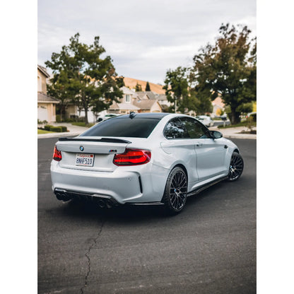 BMW F87 M2 R1 Style Carbon Fiber Side Skirt Extensions