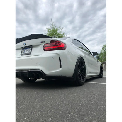 BMW F87 M2 R1 Style Carbon Fiber Side Skirt Extensions
