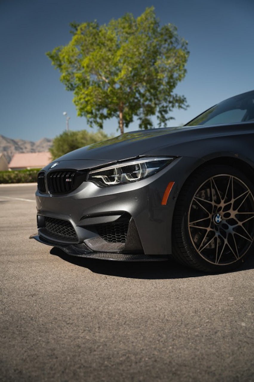PSM Style Carbon Fiber Front Lip Spoiler for F80 M3 & F82 M4 - JGMODS - Exterior