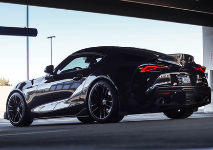 Toyota A90 MK5 Supra R1 Style Carbon Fiber Side Skirt Extensions (2020+) - JGMODS - Exterior