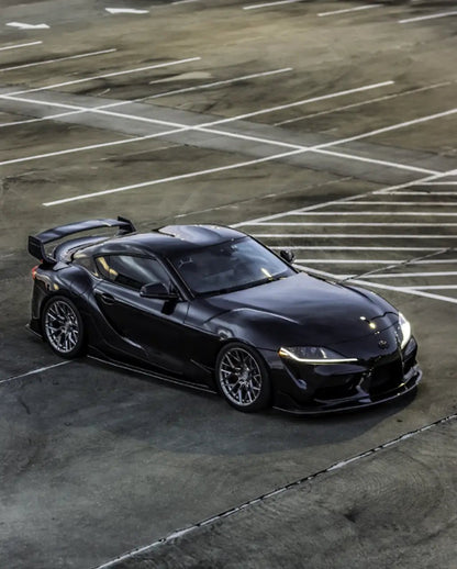 Toyota A90 MK5 Supra R1 Style Carbon Fiber Side Skirt Extensions (2020+) - JGMODS - Exterior